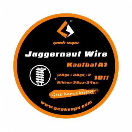 Geek Vape Filo Juggernaut Wire (28+38)*2 + Ribbon (38*24) 3 mt | svapo-one