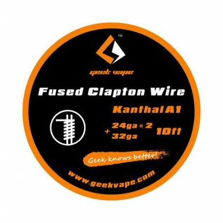 GeekVape Filo Fused Clapton Wire  kanthal A1 24ga*2 + 32ga - 3 mt | svapo-one