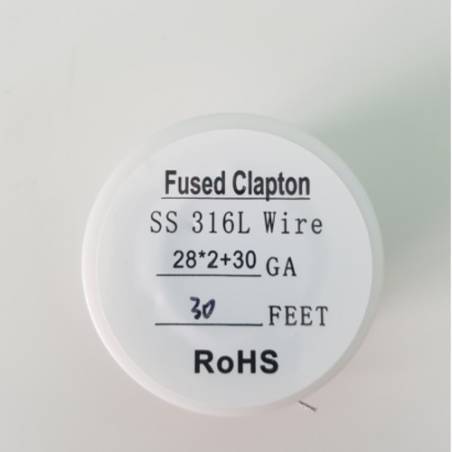 Filo Fused Clapton SS316L Wire 28ga*2 + 30ga | svapo-one